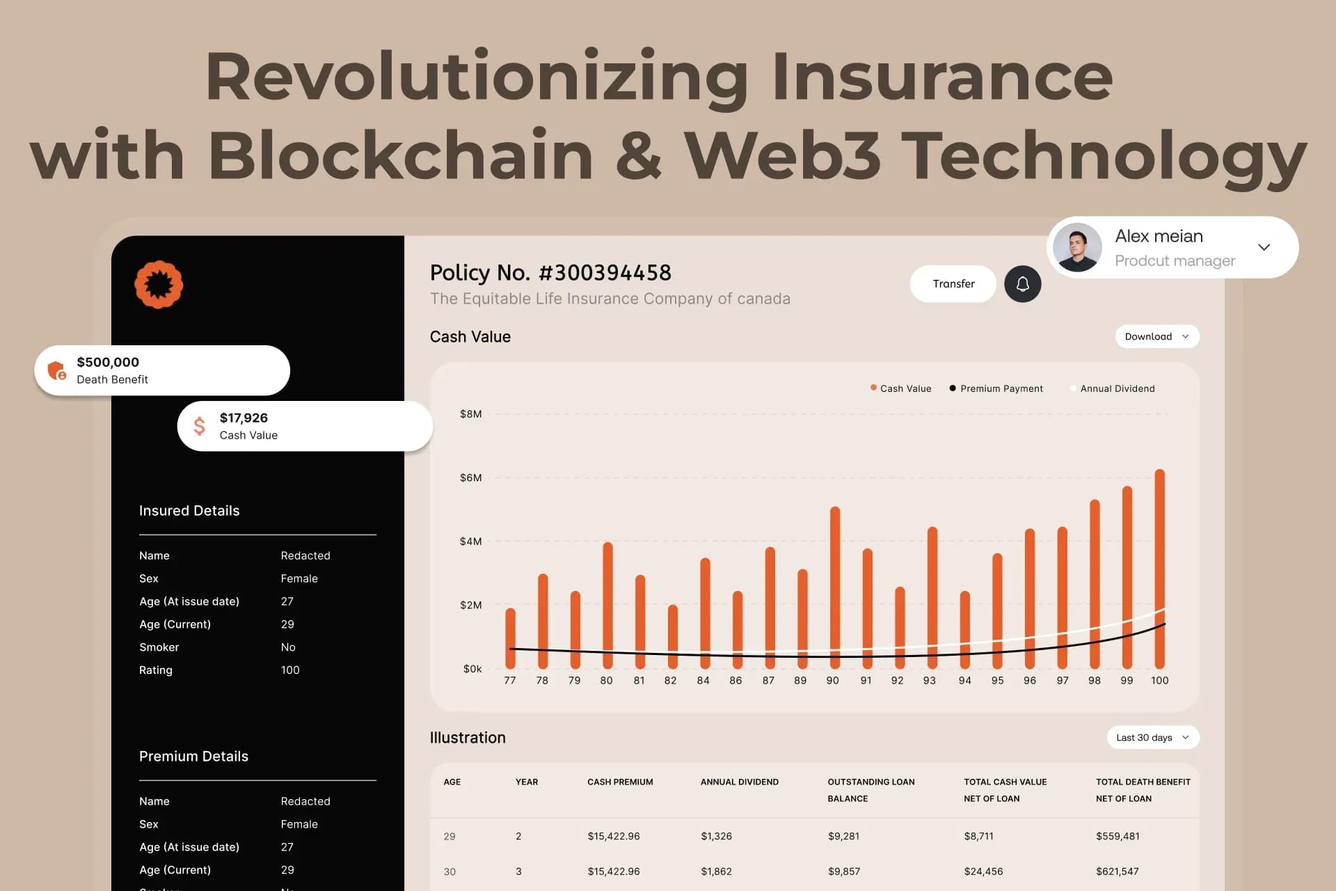 Blockchain and Web3 Based Insurance Platform