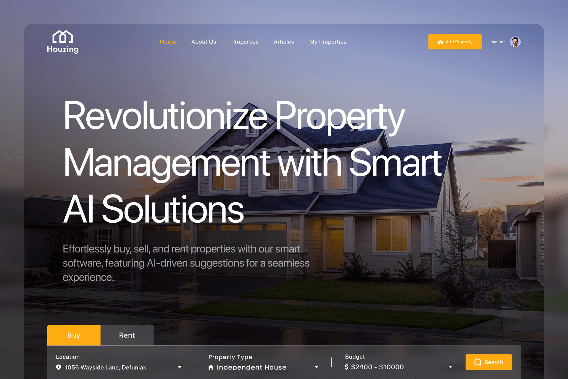 Smart Property Management Software | Online Buy/Sell/Rent Property Features with AI Based Smart Suggestions